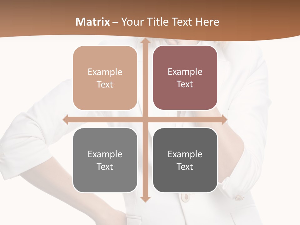 Business Person Toothy Smile PowerPoint Template