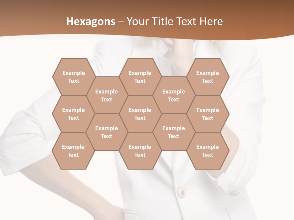 Business Person Toothy Smile PowerPoint Template