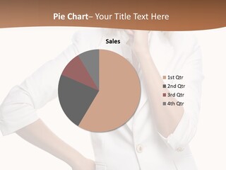 Business Person Toothy Smile PowerPoint Template