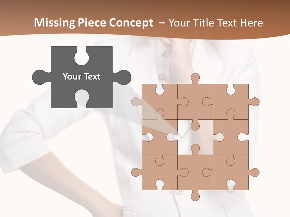 Business Person Toothy Smile PowerPoint Template