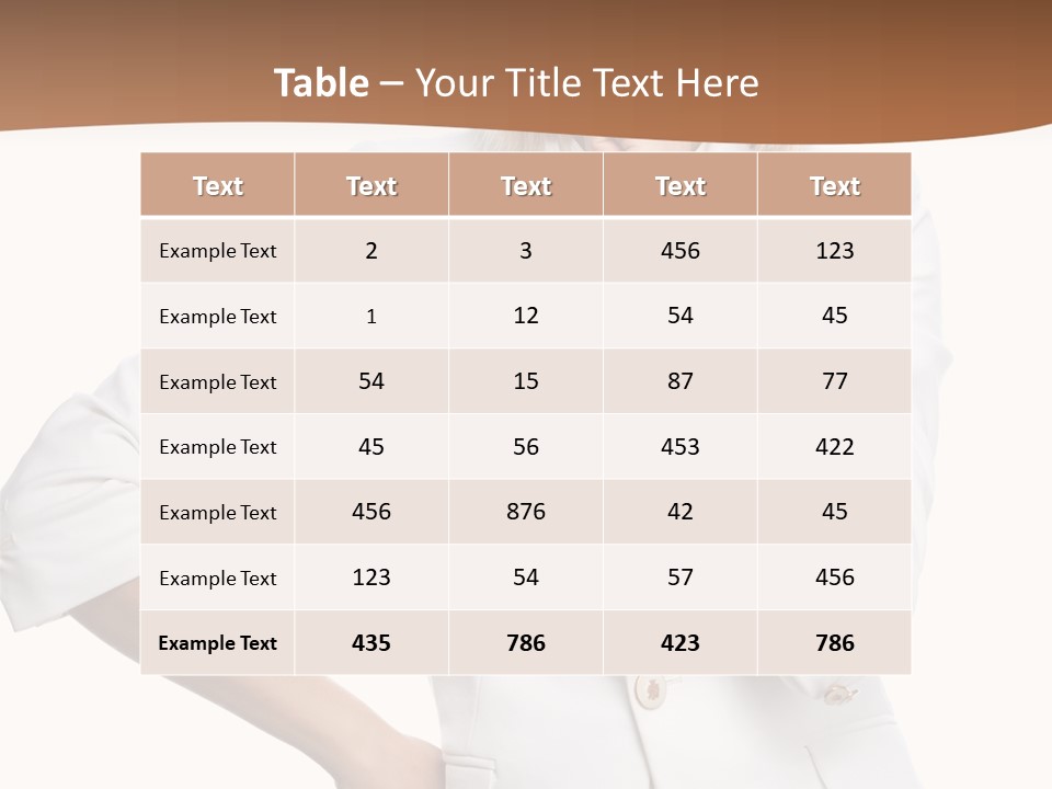Business Person Toothy Smile PowerPoint Template