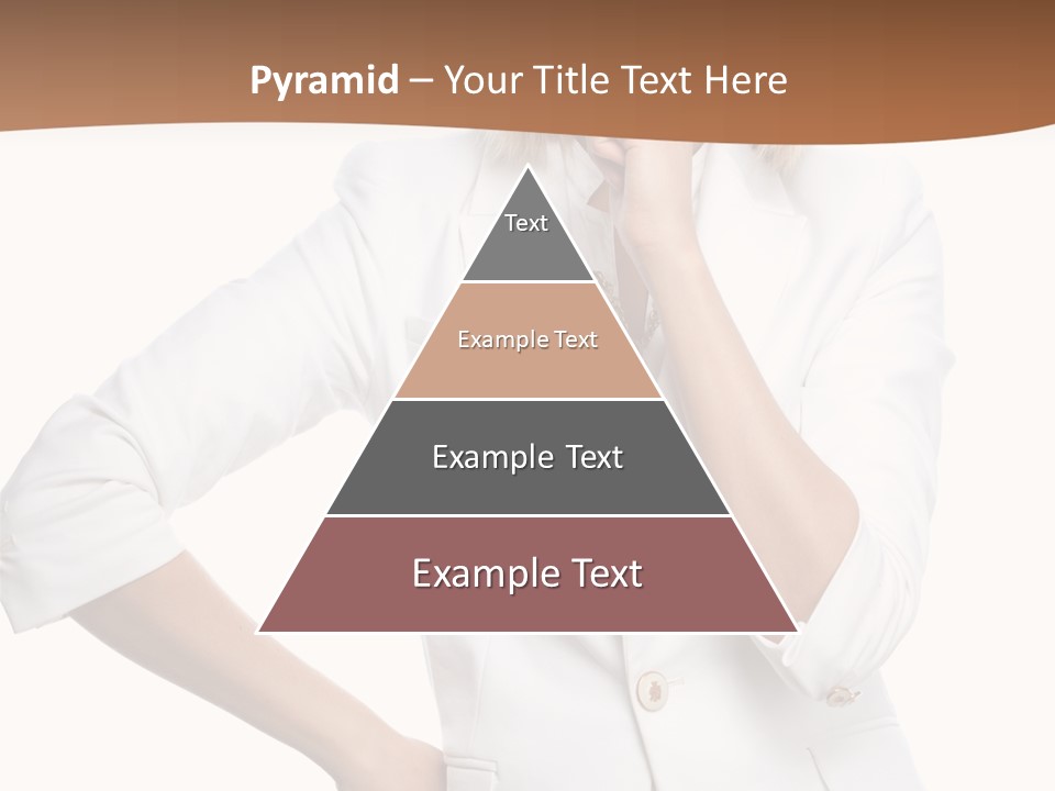 Business Person Toothy Smile PowerPoint Template