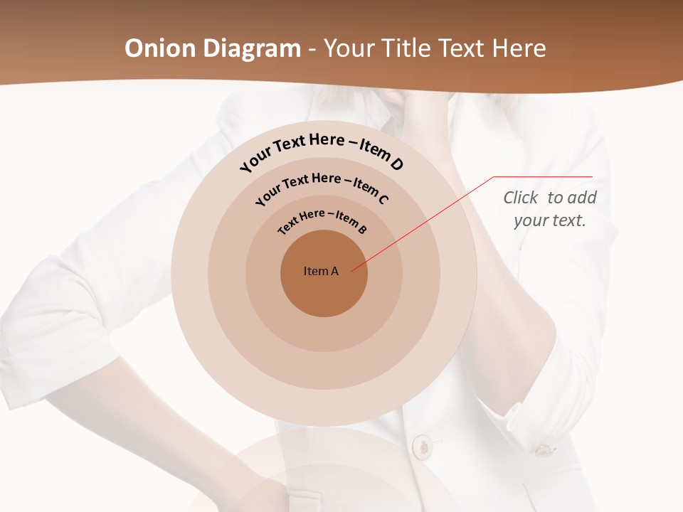 Business Person Toothy Smile PowerPoint Template