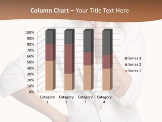 Business Person Toothy Smile PowerPoint Template