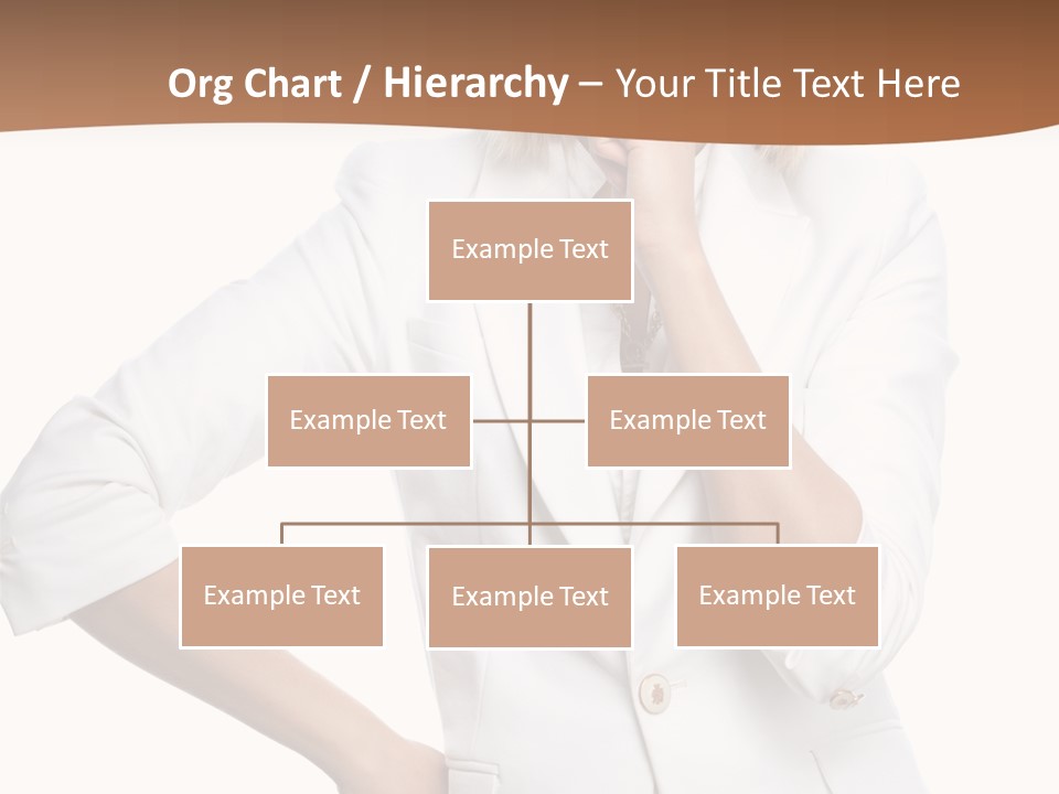 Business Person Toothy Smile PowerPoint Template
