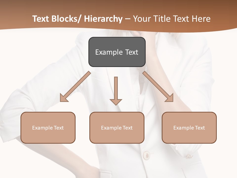 Business Person Toothy Smile PowerPoint Template