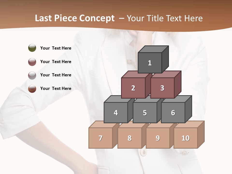 Business Person Toothy Smile PowerPoint Template
