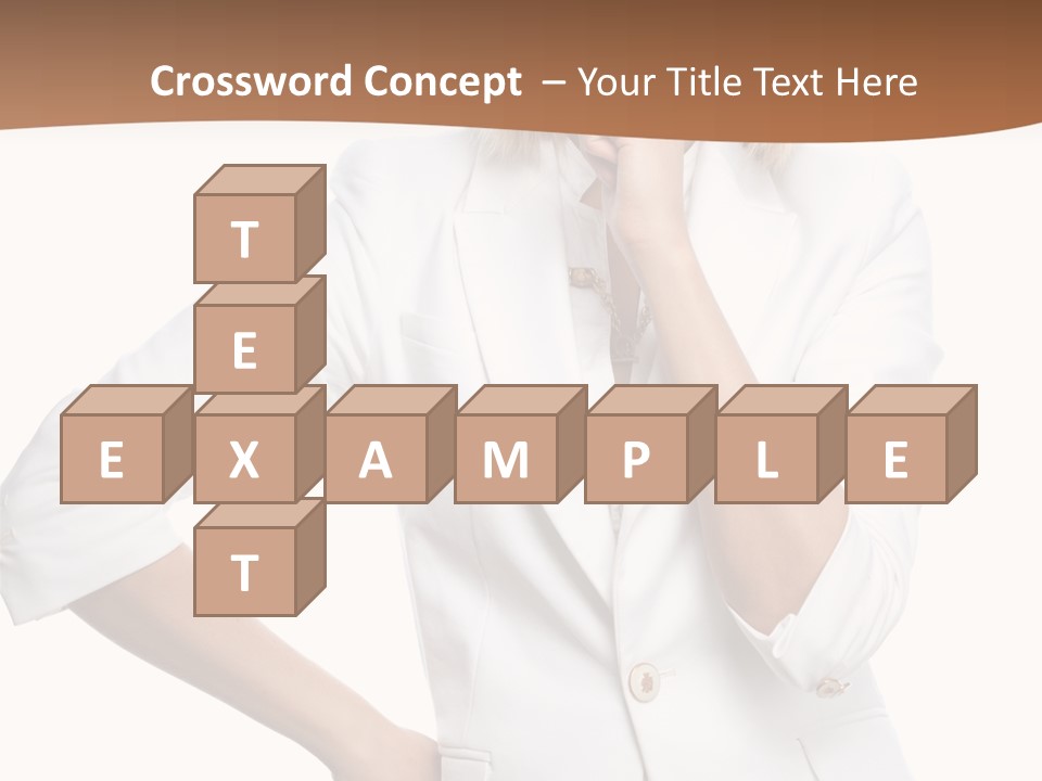 Business Person Toothy Smile PowerPoint Template