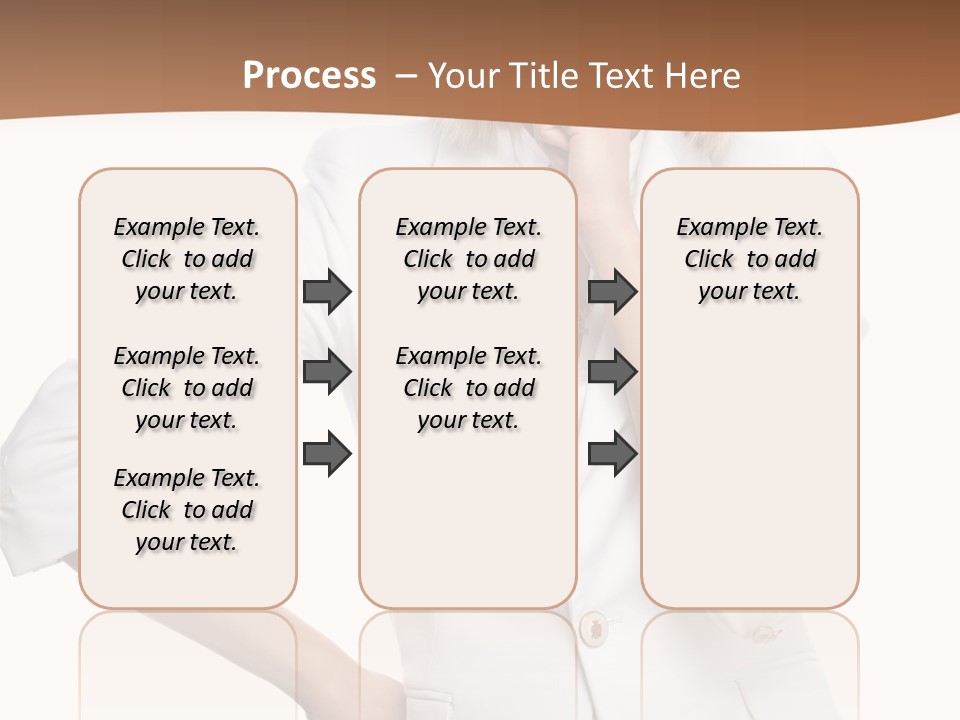 Business Person Toothy Smile PowerPoint Template