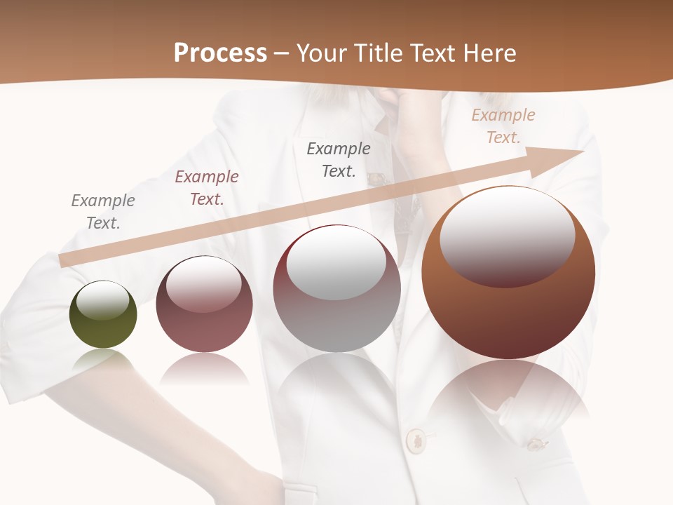 Business Person Toothy Smile PowerPoint Template