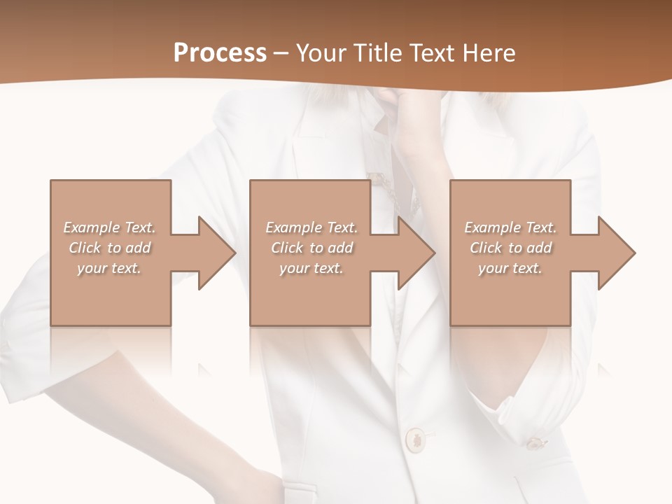 Business Person Toothy Smile PowerPoint Template