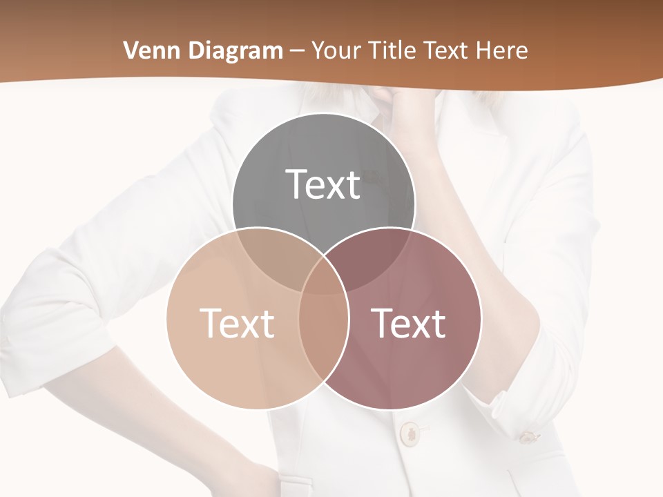 Business Person Toothy Smile PowerPoint Template