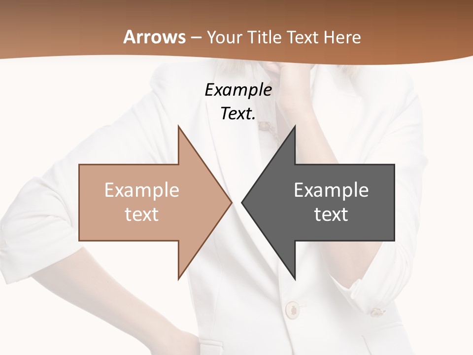 Business Person Toothy Smile PowerPoint Template