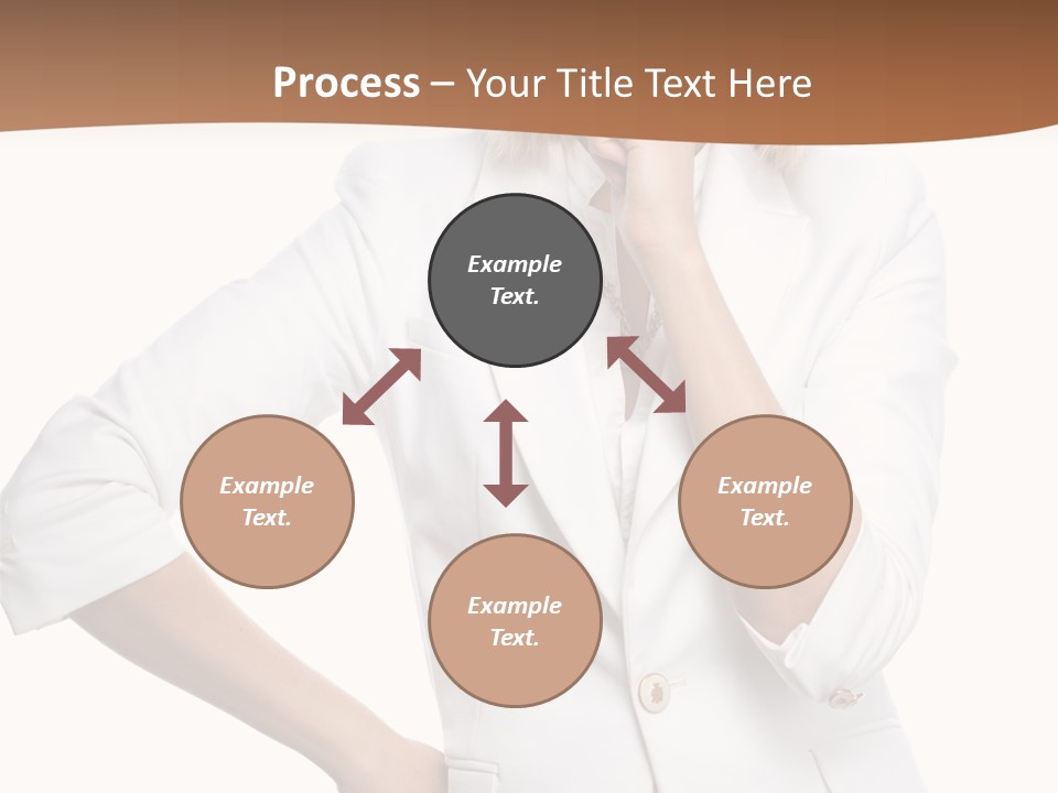 Business Person Toothy Smile PowerPoint Template