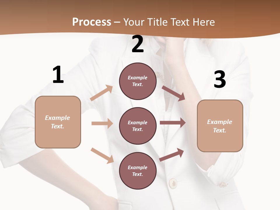 Business Person Toothy Smile PowerPoint Template