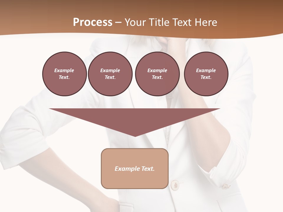 Business Person Toothy Smile PowerPoint Template