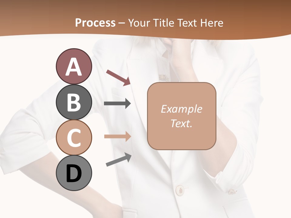 Business Person Toothy Smile PowerPoint Template