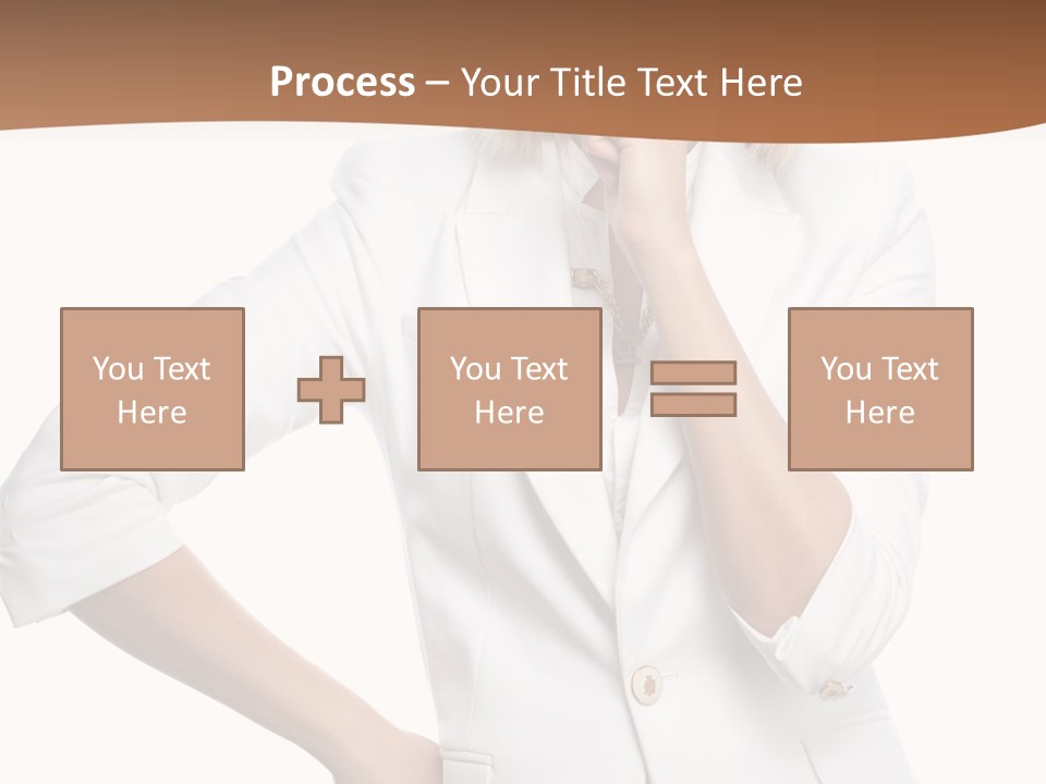 Business Person Toothy Smile PowerPoint Template