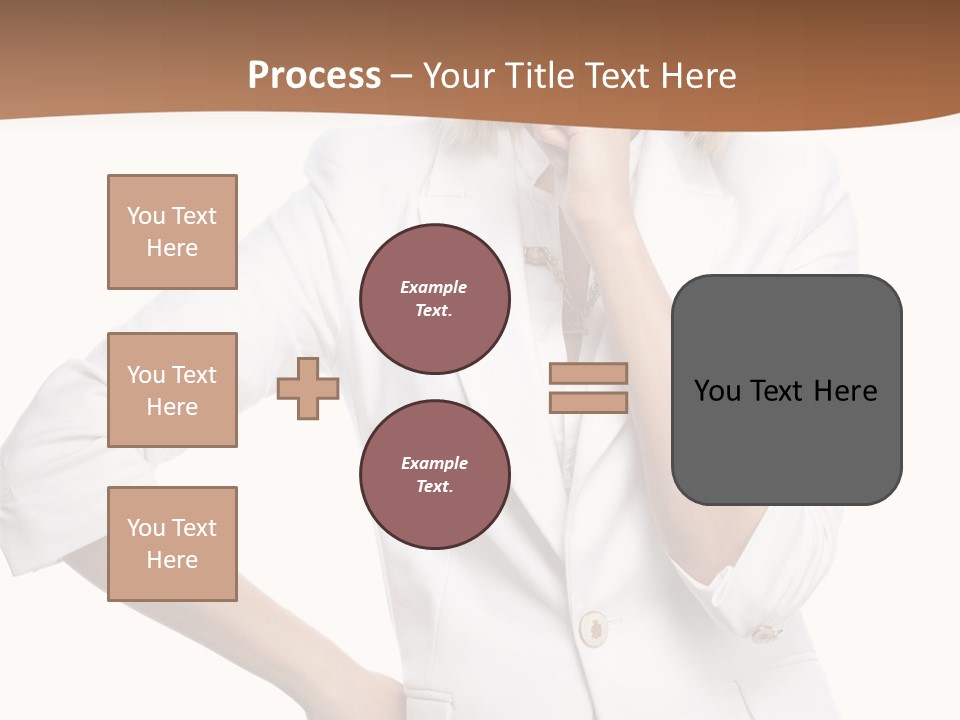 Business Person Toothy Smile PowerPoint Template