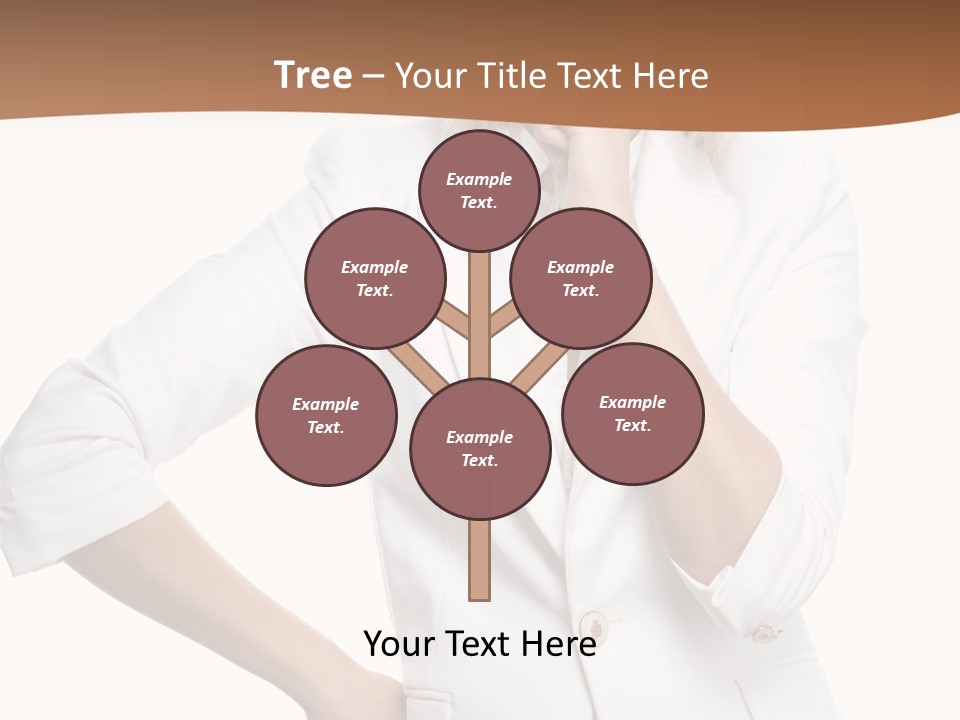 Business Person Toothy Smile PowerPoint Template