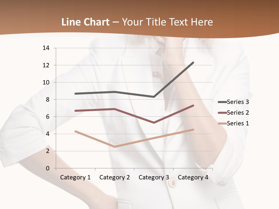 Business Person Toothy Smile PowerPoint Template