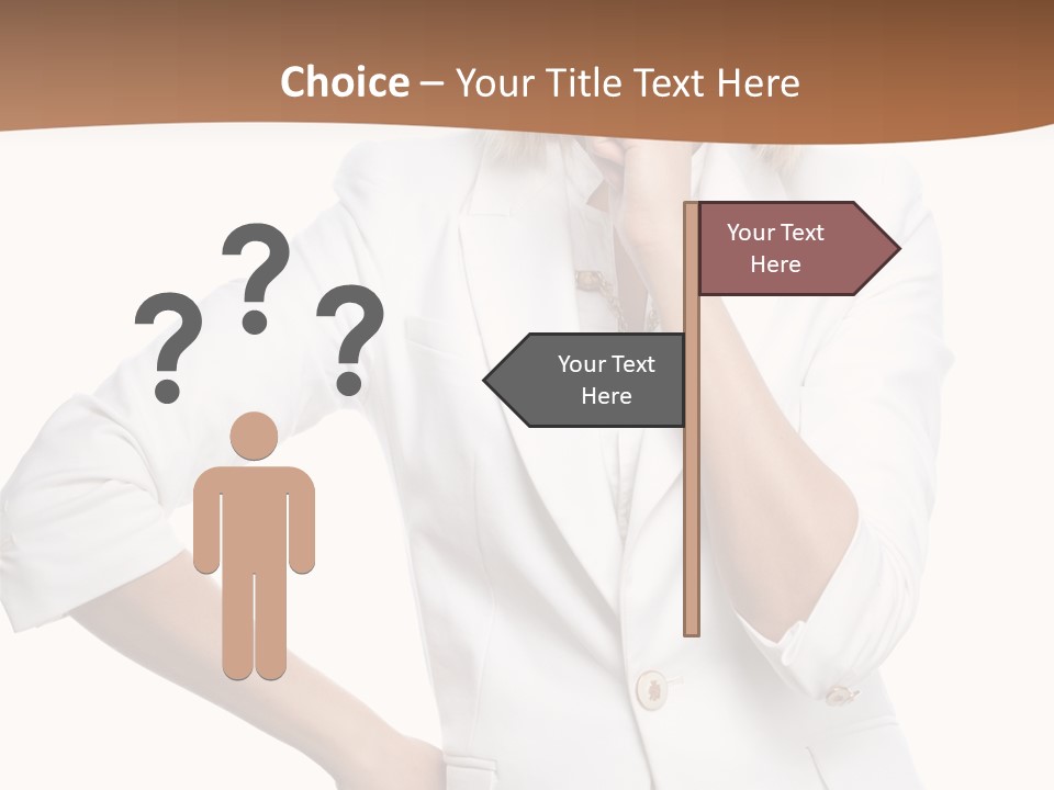 Business Person Toothy Smile PowerPoint Template