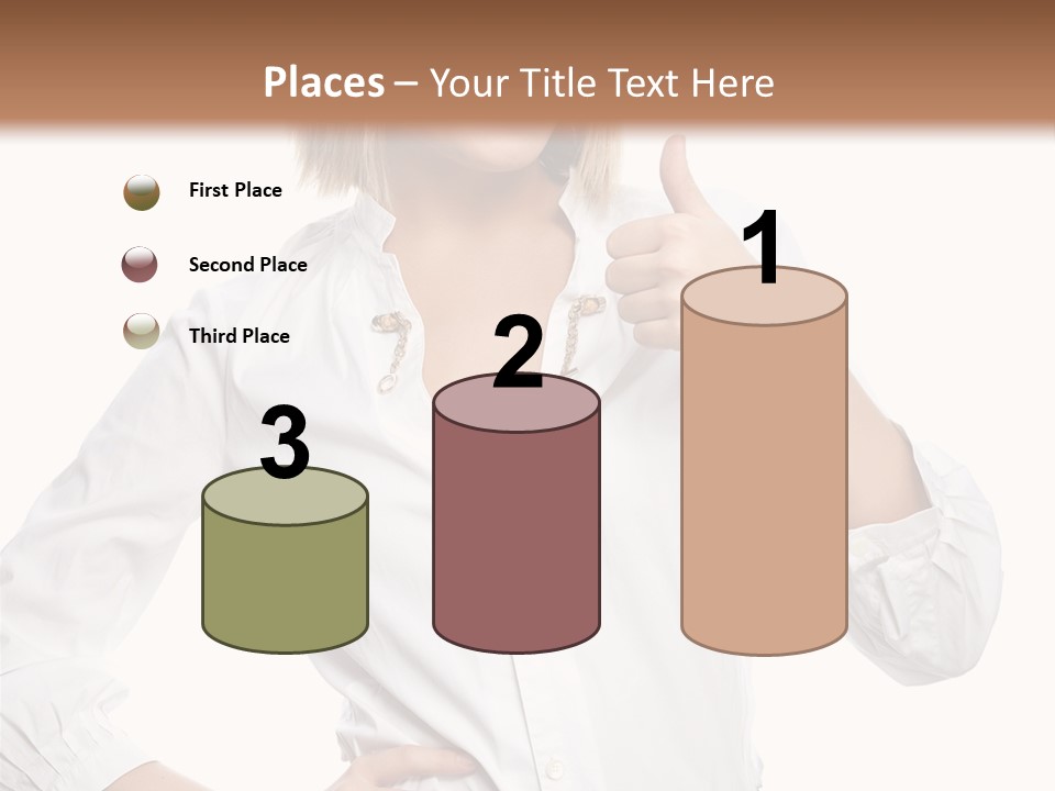 Businessperson Model Hands PowerPoint Template