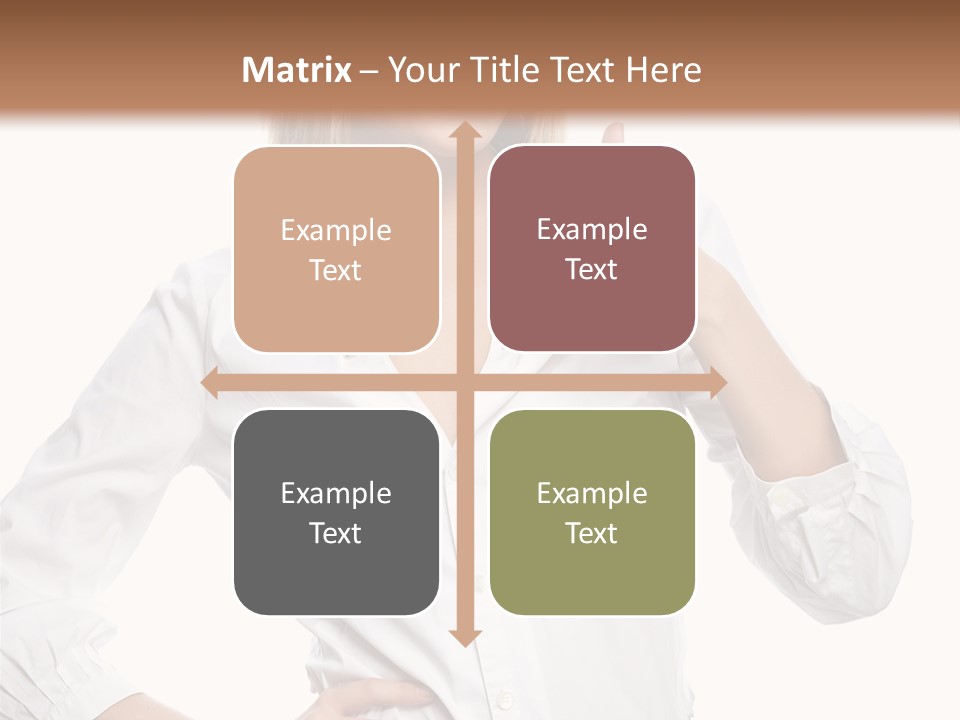 Businessperson Model Hands PowerPoint Template