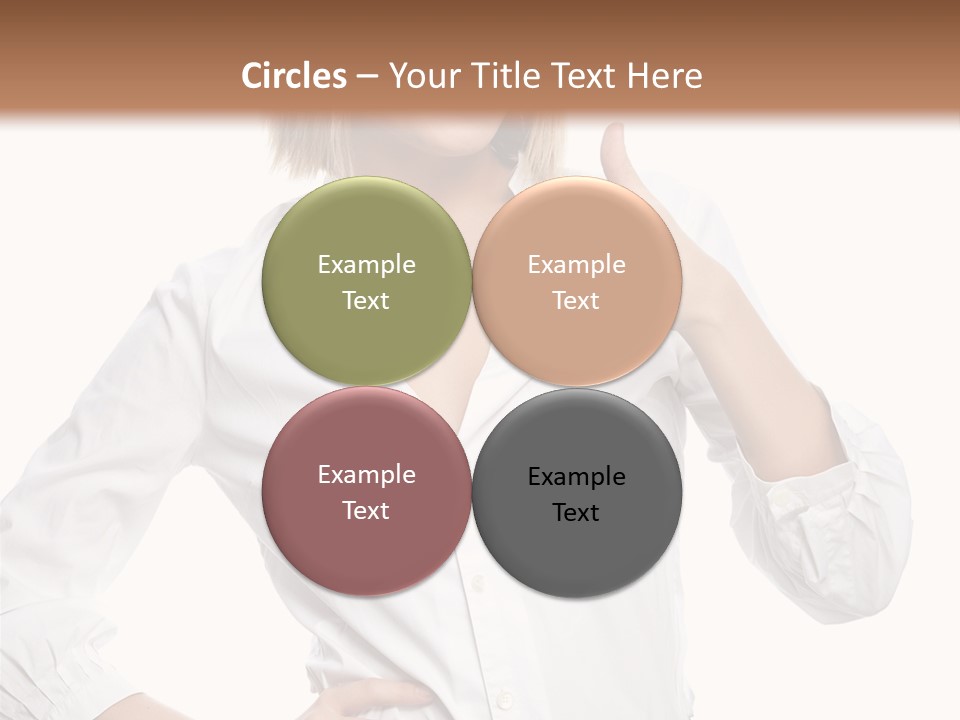 Businessperson Model Hands PowerPoint Template