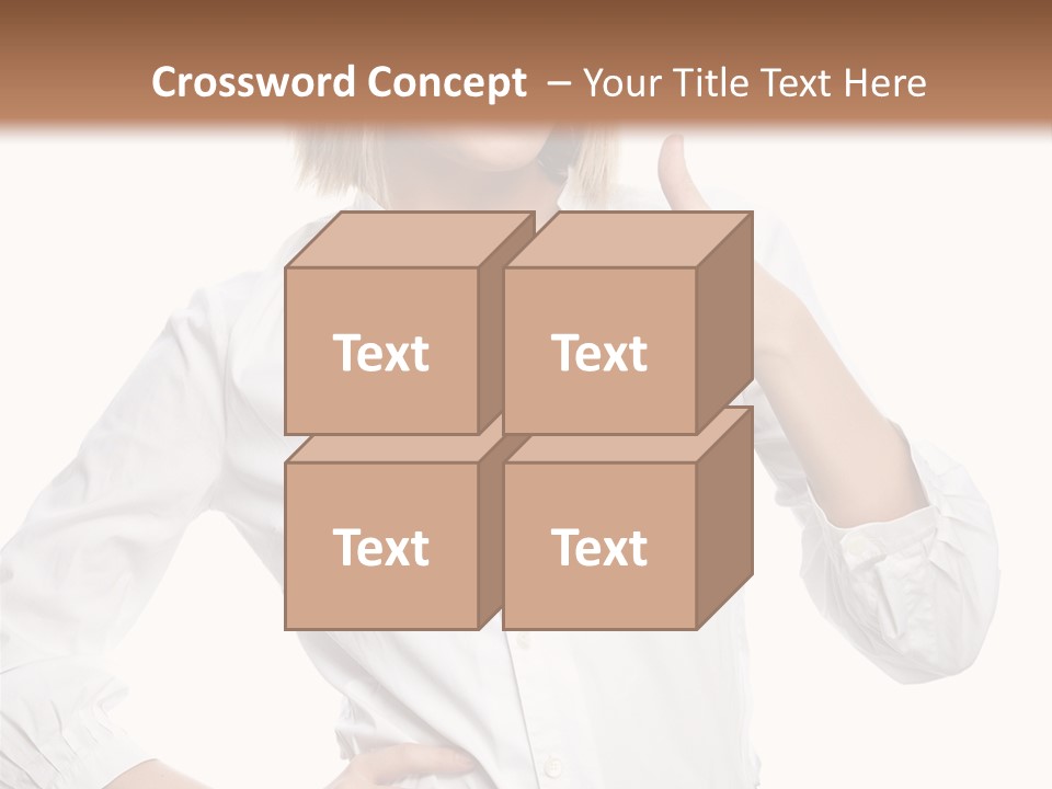 Businessperson Model Hands PowerPoint Template