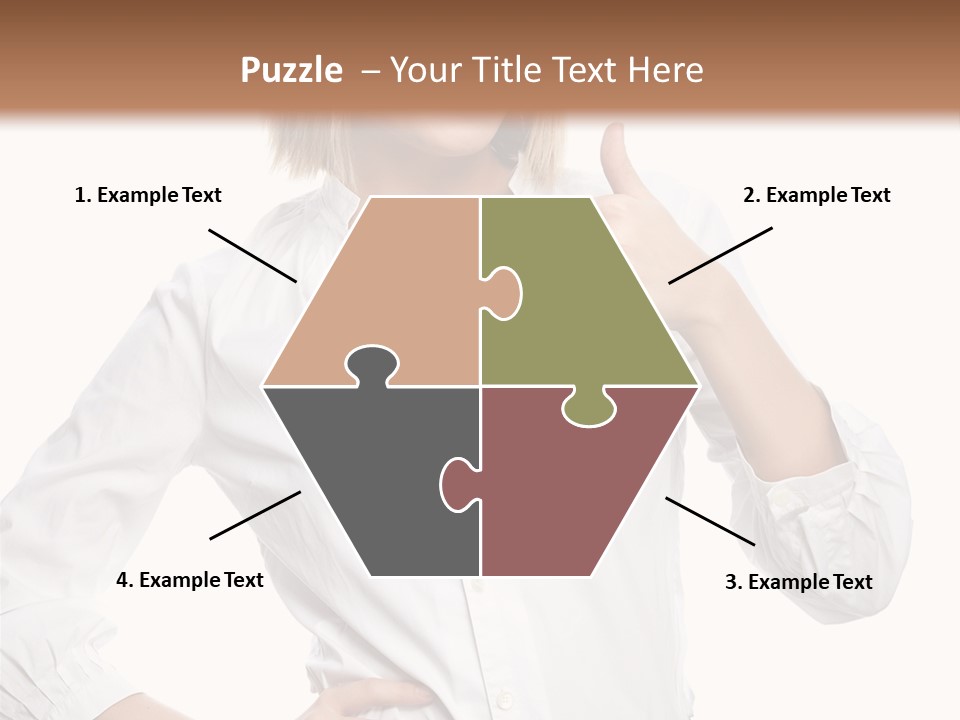 Businessperson Model Hands PowerPoint Template