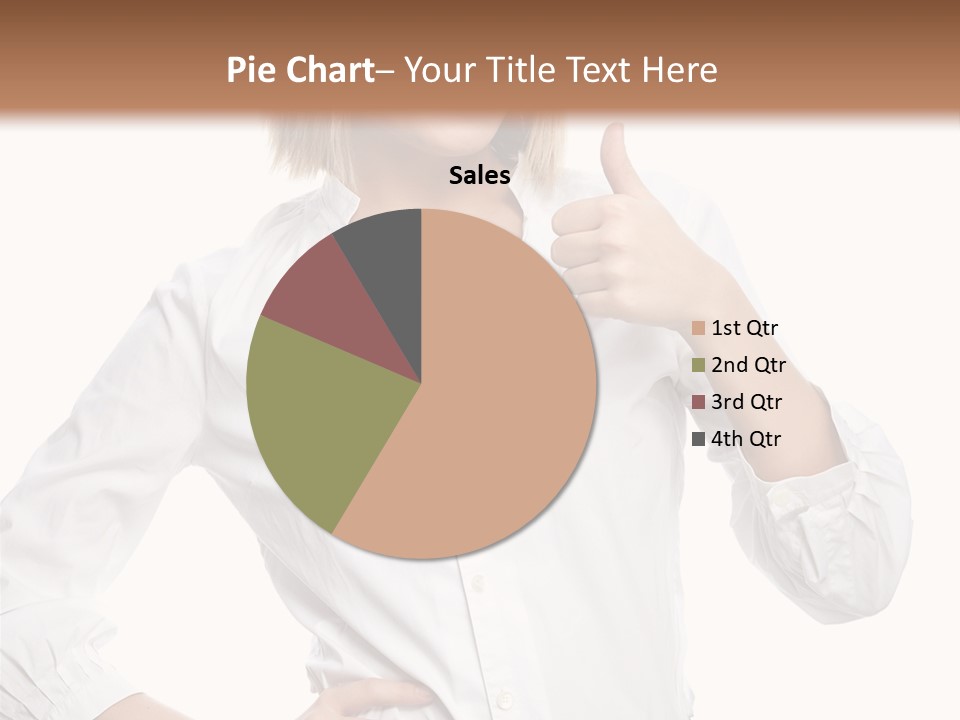 Businessperson Model Hands PowerPoint Template
