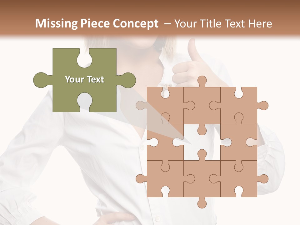 Businessperson Model Hands PowerPoint Template