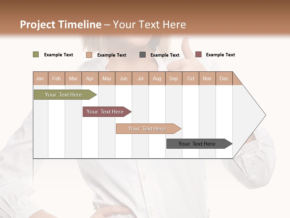 Businessperson Model Hands PowerPoint Template