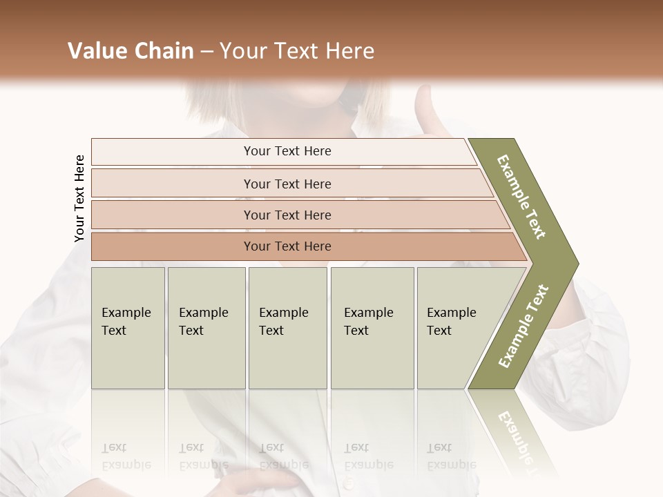 Businessperson Model Hands PowerPoint Template