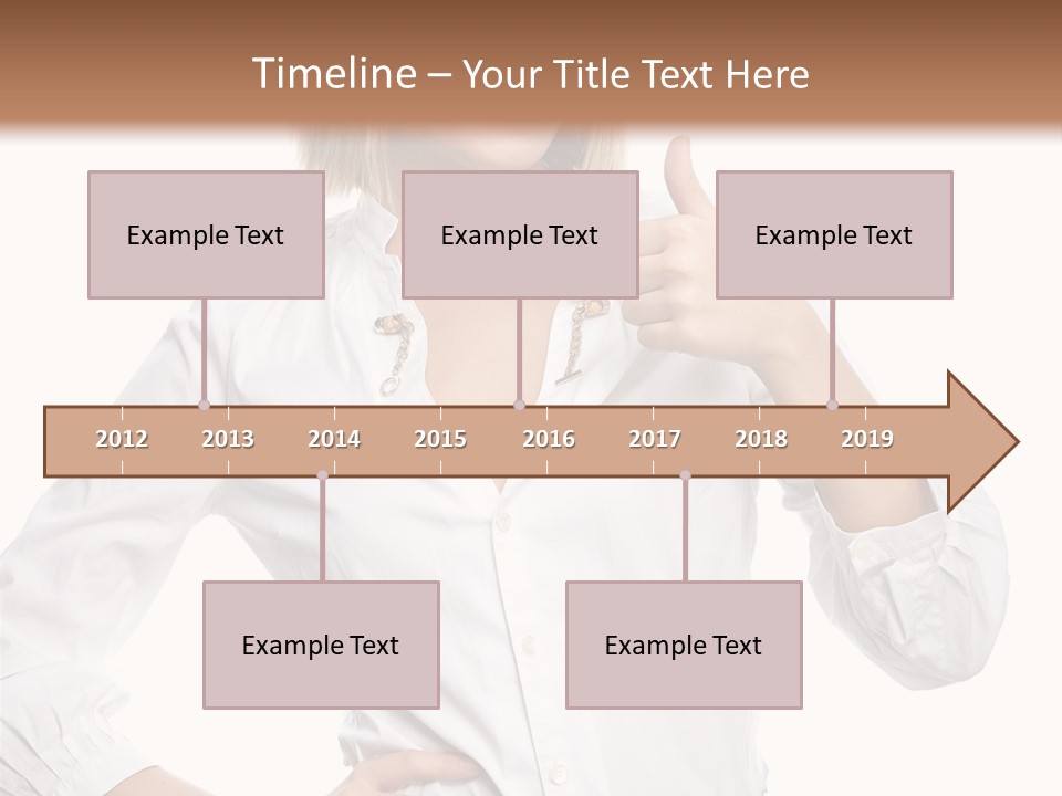 Businessperson Model Hands PowerPoint Template
