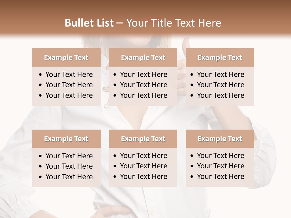 Businessperson Model Hands PowerPoint Template
