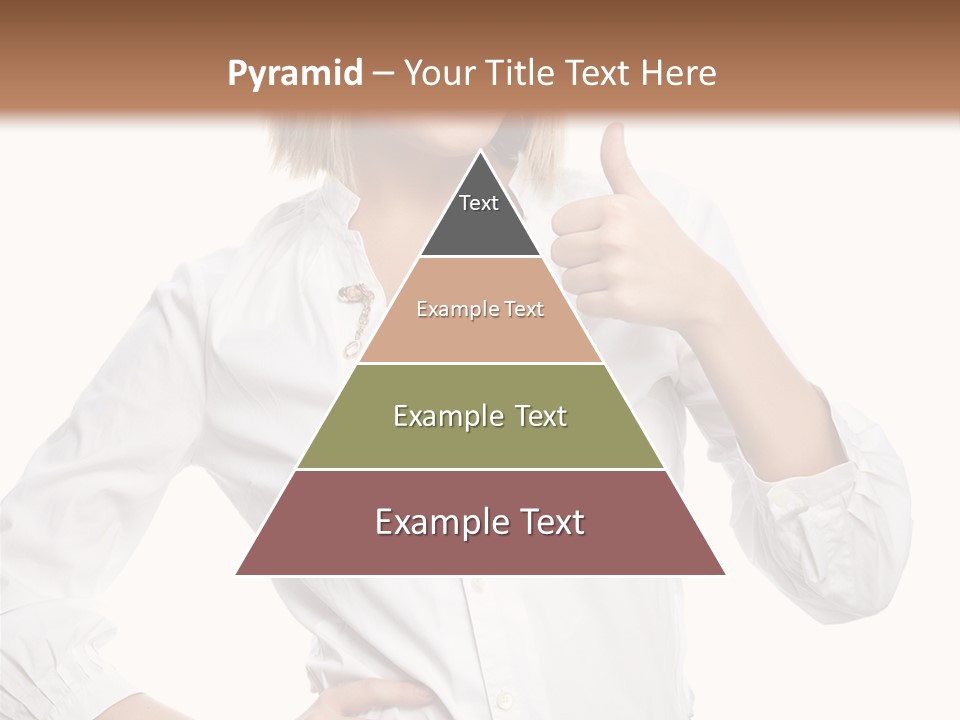 Businessperson Model Hands PowerPoint Template