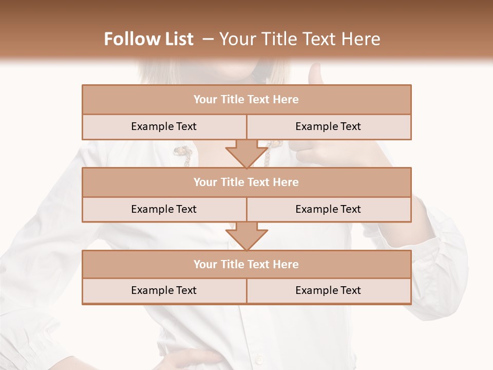 Businessperson Model Hands PowerPoint Template