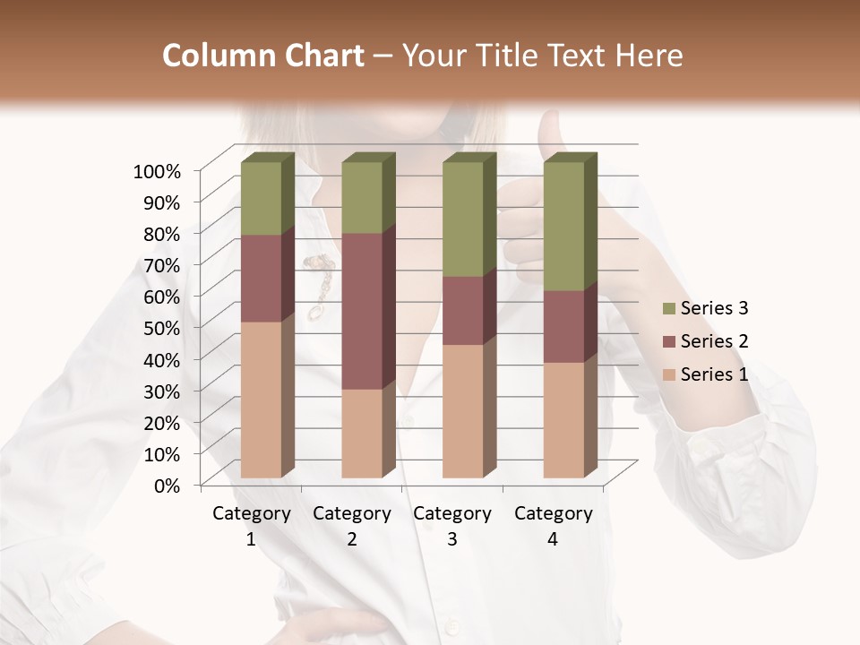 Businessperson Model Hands PowerPoint Template
