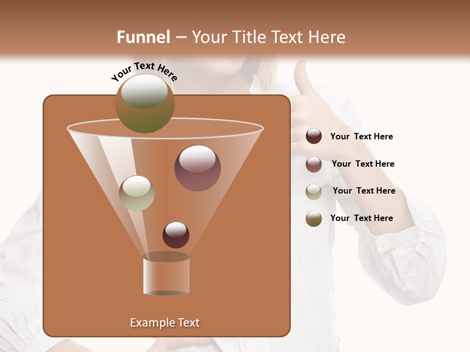 Businessperson Model Hands PowerPoint Template
