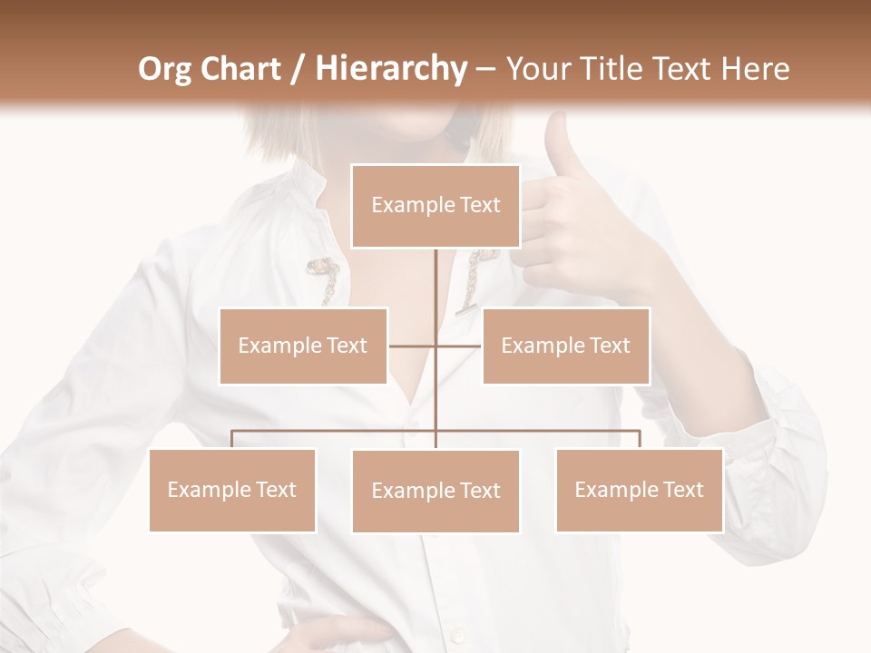Businessperson Model Hands PowerPoint Template