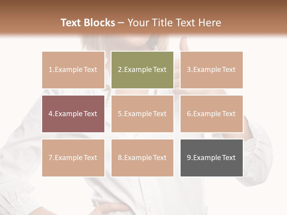 Businessperson Model Hands PowerPoint Template