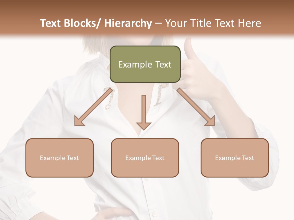 Businessperson Model Hands PowerPoint Template