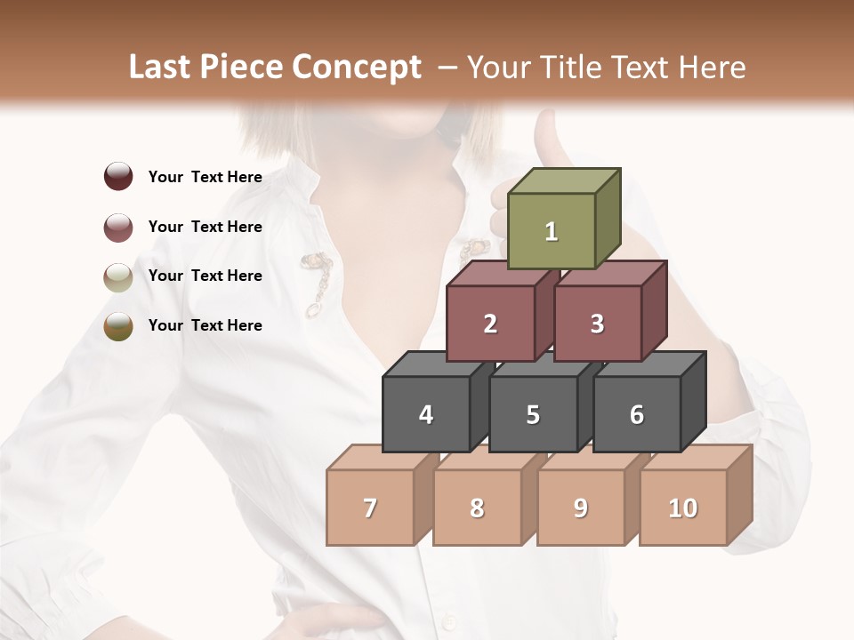 Businessperson Model Hands PowerPoint Template