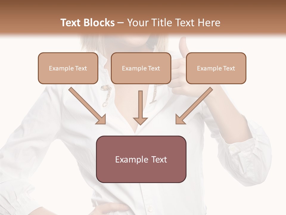 Businessperson Model Hands PowerPoint Template