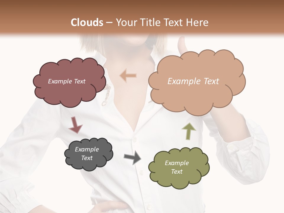 Businessperson Model Hands PowerPoint Template