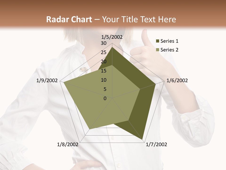 Businessperson Model Hands PowerPoint Template