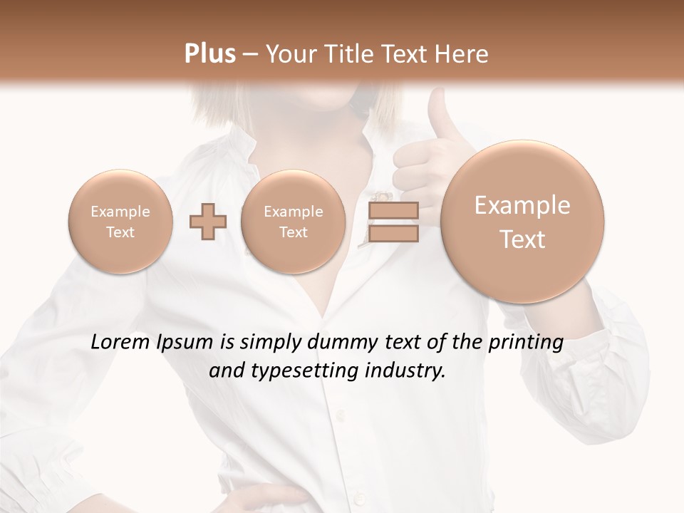 Businessperson Model Hands PowerPoint Template
