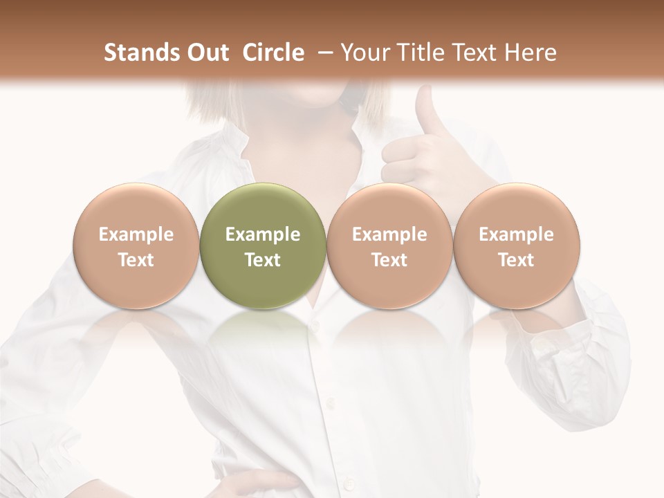 Businessperson Model Hands PowerPoint Template